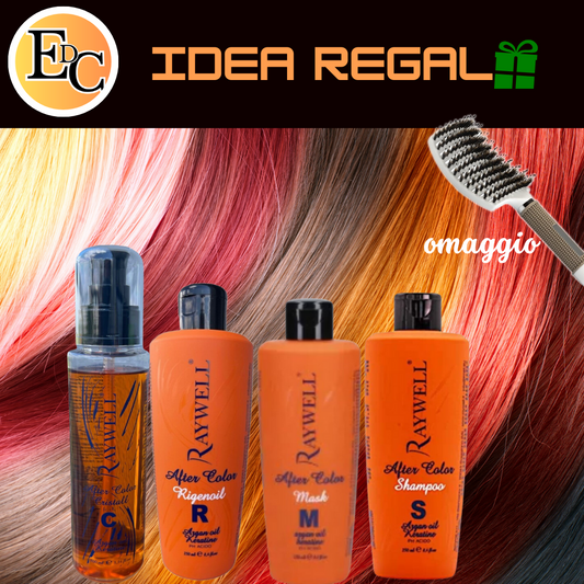 IDEA REGALO - KIt Raywell After Color - Shampoo-Maschera-Rigenoil-Oil